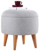 Taburet PIXI, priemer 40 cm, sivý