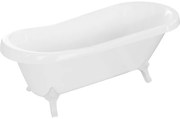Mexen Retro, voľne stojaca vaňa 170 x 75 cm, biela, biele nohy, 53251707500-20