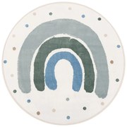 Zelený/slonovinový detský koberec ø100 cm Joyful Mint – FD