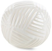 DEKORAČNÁ GUĽA ROMINA 9X10 CM KREMOVÁ