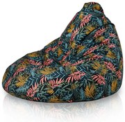 Sedací vak Drop XXL farebné listy