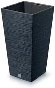 Kvetináč FURU SQUARE 24 cm, antracitová, 24 cm