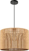Toolight BOHO, stropné svietidlo s priemerom 40cm 1xE27 APP1325-1CP, čierna-hnedá, OSW-02412