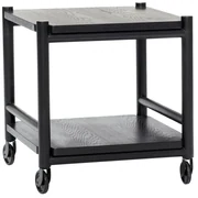 Servírovací stolík na kolieskach z dubového dreva 40x40 cm Norm – Hübsch