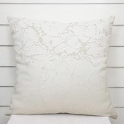 Biante Dekoračná obliečka na vankúš Parma PM-116 Strieborný mramor na krémovom 30 x 50 cm