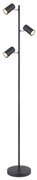 Globo 57910SB - Stojacia lampa ROBBY 3xGU10/5W/230V čierna
