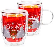 4Home Termo pohár Mug Reindeer Hot&Cool 270 ml, 2 ks
