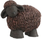 Hnedá dekoratívne soška ovečky Lízy L - 64 * 40 * 49 cm