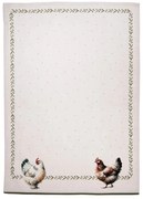 Béžová utierka so sliepočkami Barnyard Chicken - 50*70 cm