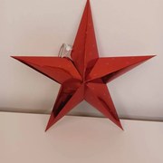 DECOLED Hviezda, 45 cm, červená