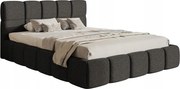 Manželská posteľ 140 cm Cirsten 140 (s roštom, s úl. priest.) (grafit)