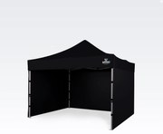 BRIMO Hliníkový Skladací Nožnicový stan 3x3m: Rýchlosť a Spoľahlivosť pre Neziskové Spolky a Kluby - s 3 stenami - Čierna 4