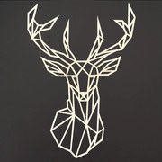 AMADEA Drevená dekorácia Jeleň na stenu 41 cm