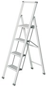 Biele skladacie schodíky Wenko Ladder, 153 cm