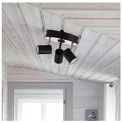 ByRydens 4200710-4002 - Bodové svietidlo CORRECT 3xGU10/7W/230V čierna