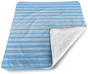 Sablio Deka pre bábätko Svetlomodré pruhy - 80x100 cm