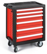 Mobilná skrinka na náradie, 6 zásuviek, 965x780x460 mm