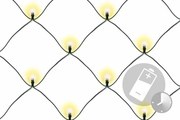 Nexos 39402 Vianočná svetelná sieť 2 x 2 m, 160 LED, teplá biela