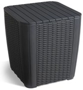 Záhradný odkladací stolík z umelého ratanu 39x39 cm Luzon – Keter