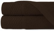 BAVLNENÝ UTERÁK SOLANO 30X50 CM TMAVOHNEDÁ