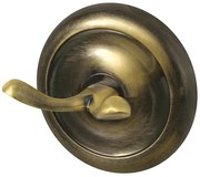 BISK Erga Deco, 2-háčik na uteráky, antická mosadz, ERG-00408