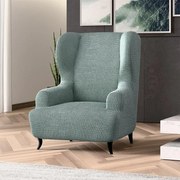 Bielastické poťahy COSTINA mätová kreslo ušiak (š. 60 - 110 cm)