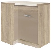 Kuchynská skrinka Premio 14D sonoma/biely/cappuccino lesk