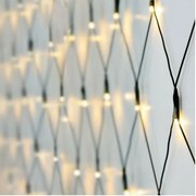 LED Vianočná svetelná sieť teplá biela, 160x LED, 200 x 100 cm, 2 m