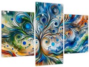Obraz – Farebný energetický strom (90x60 cm)