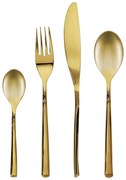 Antikoro príbor 16 ks v zlatej farbe Lite – Kave Home