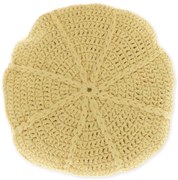 Okrúhly dekoračný vankúšik DORA 45 cm, žltý