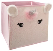 Úložný box Unicorn, 29x29x29 cm, ružová