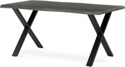 Jedálenský stôl 160x90 cm HT-F4316 GREY sivý dub / čierne nohy