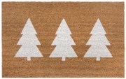 Hanse Home, Rohožka 3 stromy biela 105670 – na von aj na doma, 45x75, hnedá, chodba / predsieň