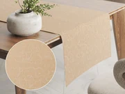 Biante Teflónový behúň na stôl TF-092 Ornamenty - béžová light 20x120 cm