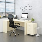 Zostava kancelárskeho nábytku SimpleOffice 2, 140 cm, ľavá, breza