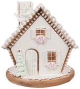 Cukrová perníková chalúpka s Led svetielkami Gingerbread House - 17 * 16 * 17 cm / 3 * AAA