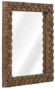 furniture-nabytek.cz - Masívne zrkadlo Abadi z akáciového a mangového dreva, lakované, hnedé – 75×63 cm