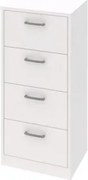 Úzká komoda Mega 139, biela%