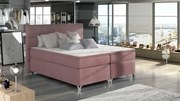 Posteľ Boxspring Amadeus 200x180, ružová (látka - bao 17)