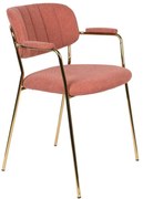 Ružové jedálenské stoličky v súprave 2 ks Jolien – White Label