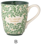 Bloomingville Kameninový hrnček Grazia Green 300 ml B