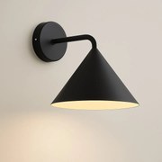 Nástenné svietidlo Capital, 1x čierne kovové tienidlo, (fi 21cm), b