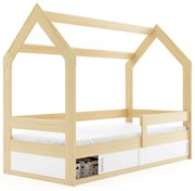 Domčeková posteľ DOMČEK 160x80 Borovica - Biela