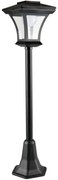 LED Solárna lampa TIRANA LED/1,6W/1,2V 600 mAh IP44 čierna