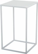 STOJAN NA KVETINÁČ SIMPLE 40X24X24 CM BIELA