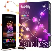 Twinkly TWKH100RGB-T - LED RGB Stmievateľná vianočná reťaz 100xLED 8 m USB Wi-Fi