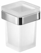 GEDY A81013 Samoa pohár, mliečne sklo/chróm