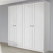 Šatníková skriňa Rosenheim, 181 cm, biela%