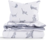 Bavlnené obliečky Renforcé – Mačky origami